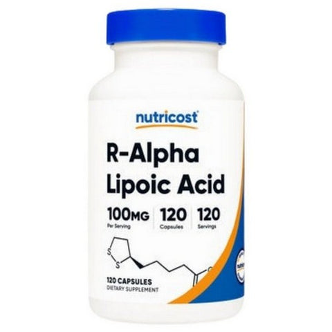 Nutricost, R-Alpha Lipoic Acid Capsules, 100 Mg, 120 Count