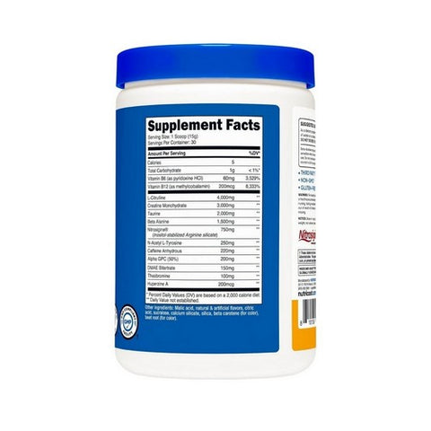 Nutricost, Pre With Creatine Peach Mango, 30 Serving