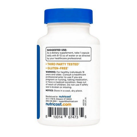 Nutricost, Potassium Iodide, 65 Mg, 90 Count
