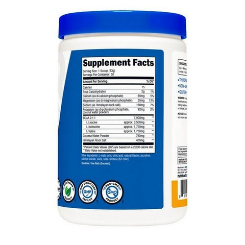 Nutricost, BCAA + Hydration Powder Peach Mango, 30 Serving