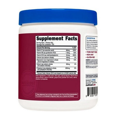 Nutricost, Electrolytes Hydration Complex Grape, 120 Servings