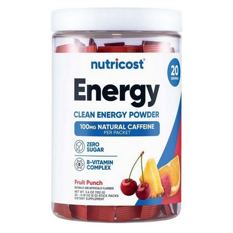 Nutricost, Energy Complex Stickpacks Fruit Punch, 20 Sticks