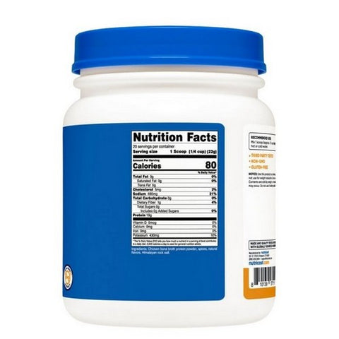 Nutricost, Chicken Bone Broth Protein Powder Chicken Flavored, 20 Servings