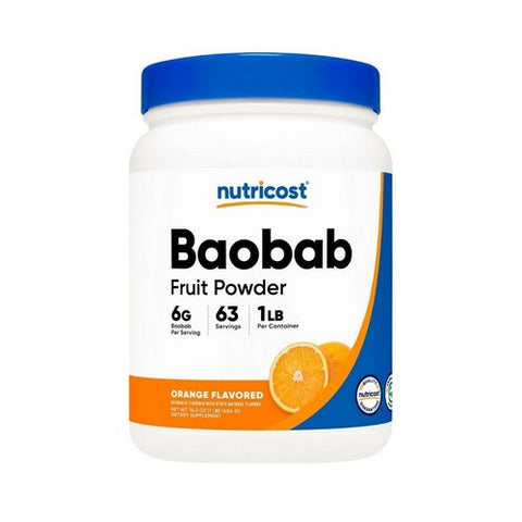Nutricost, Baobab Fruit Powder Orange, 1 Lb