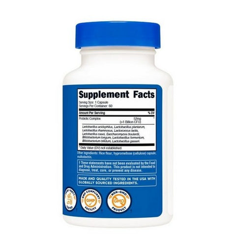 Nutricost, Probiotic Complex Capsules 1 Billion CFU, 60 Count