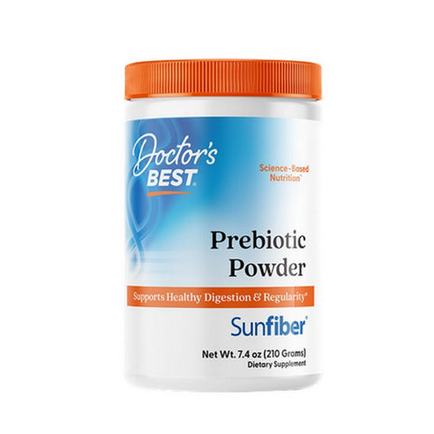 Doctors Best, Prebiotic Powder Sunfiber Unflavored, 7.4 Oz