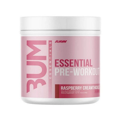 Raw Nutrition, Bum Essential Pre Workout Blue Raspberry, 400 Grams