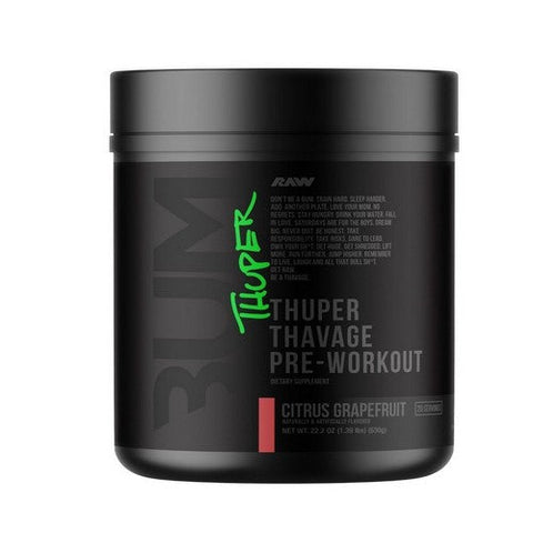 Raw Nutrition, Thuper Thavage Pre Workout Citrus Grapefruit, 516 Grams