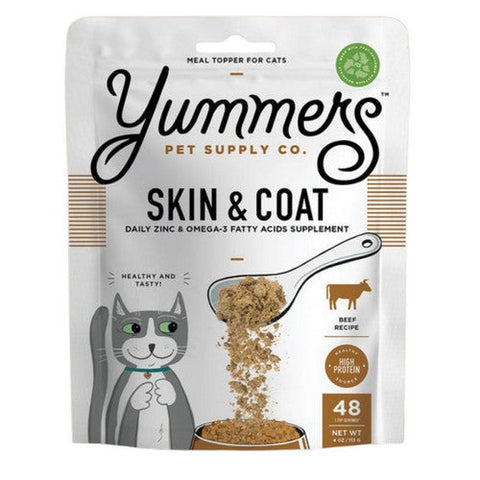Skin And Coat Aid Beef Supplement Mix In For Cats 4 Oz by Yummers Pet