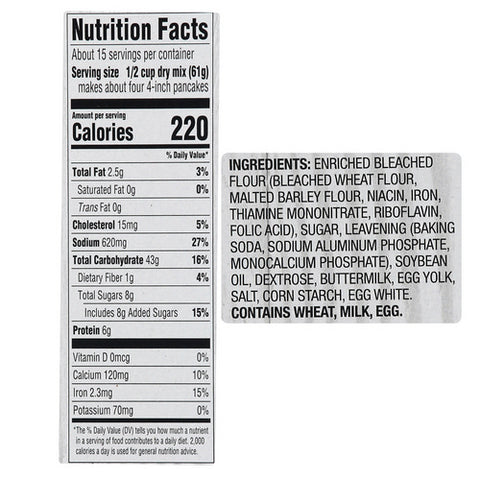 Essential Everyday, Complete Pancake And Waffle Mix Buttermilk, 32 Oz (Case Of 12)