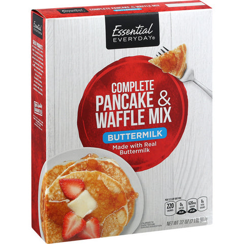 Essential Everyday, Complete Pancake And Waffle Mix Buttermilk, 32 Oz (Case Of 12)