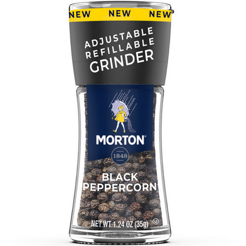Morton, Black Peppercorn Grinder, 1.24 Oz (Case Of 6)