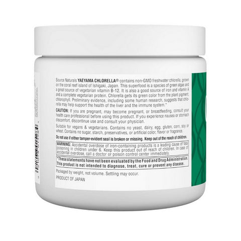 Source Naturals, Chlorella, From Yaeyama Powder 8 Oz
