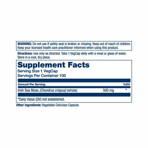 Solaray, Irish Sea Moss, 100 Count Solaray