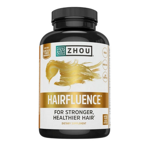 Hairfluence Hair Growth Supplement with Biotin 120 Count by Zhou Nutrition