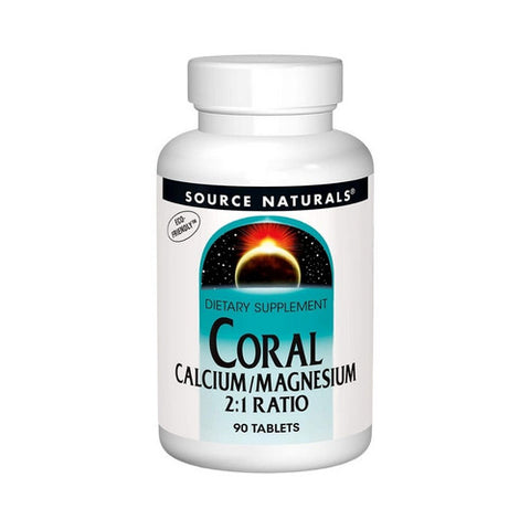 Source Naturals, Coral Calcium & Magnesium 2:1 Ratio, 90 Tabs