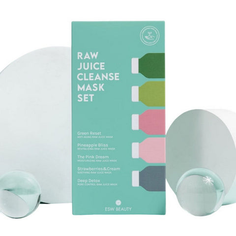 ESW Beauty, Raw Juice Cleanse Mask Set, 1 Count
