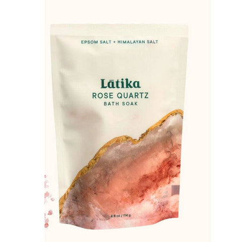 Latika Soap, Geode Bath Soak Rose Quartz, 4 Oz Latika Soap