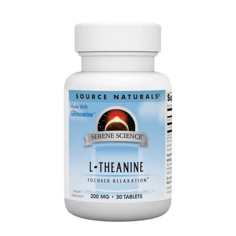 Source Naturals, L-Theanine, 200 mg, 30 Tabs