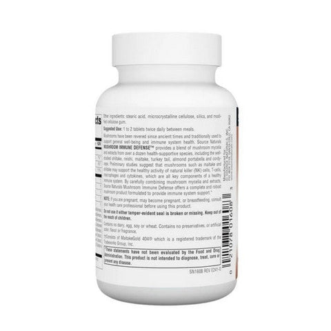 Source Naturals, Mushroom Immune Defense, 30 Tabs Source Naturals