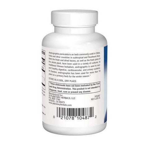 Planetary Herbals, Full Spectrum Andrographis, 60 Tabs Planetary Herbals