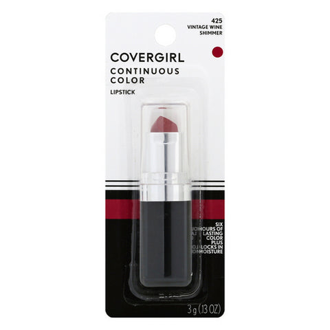 Covergirl, Continuous Color Lipstick 425 Vintage Wine, .13 Oz (Case Of 2)