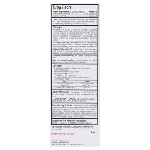 Rompe, Cold and Cough Syrup, 6 Oz