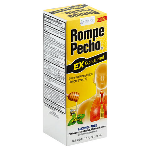 Rompe, Rompe Pecho Cf Cold And Flu Syrup, 6 Oz