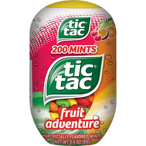 Tic Tac, Tic Tac Fruit Adventure Mints, 3.4 Oz (Case Of 8)