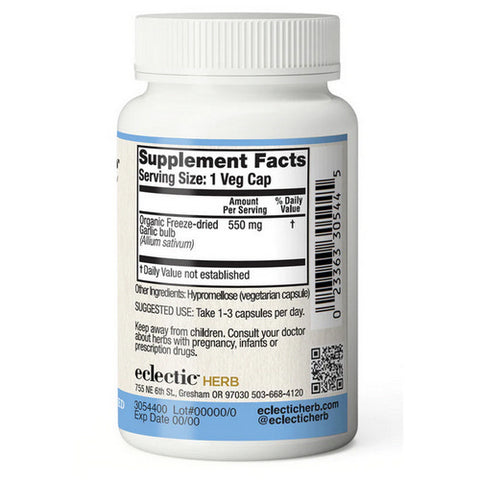 Eclectic Herb, Garlic, 550 Mg, 50 Caps
