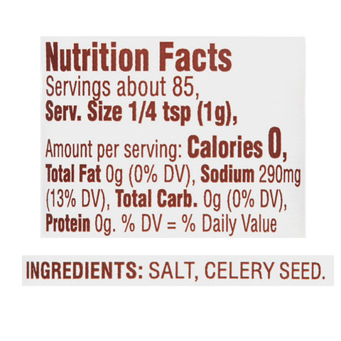 Spice Islands, Celery Salt, 3 Oz (Case Of 3)