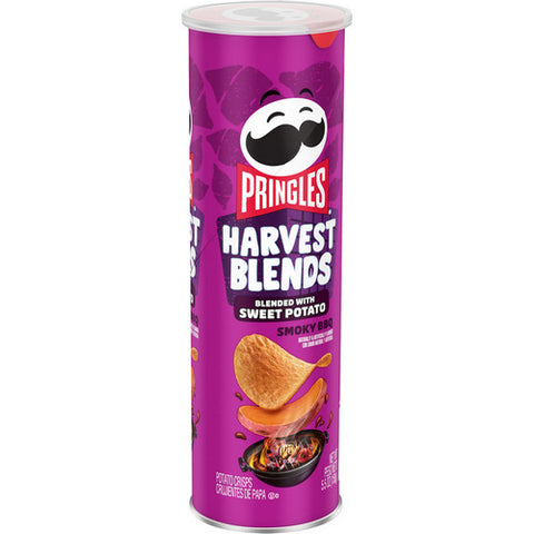 Pringles, Harvest Blends Smoky BBQ Potato Crisps Chips, 5.57 Oz (Case Of 14)