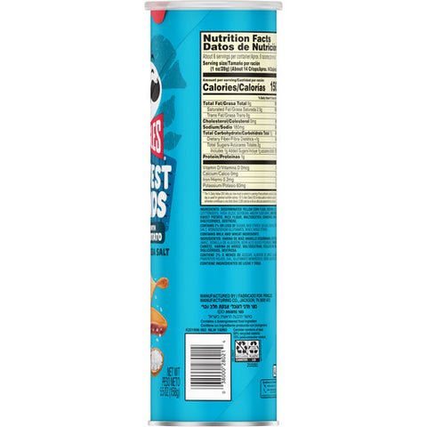 Pringles, Harvest Blends Sea Salt, 5.57 Oz (Case Of 14)