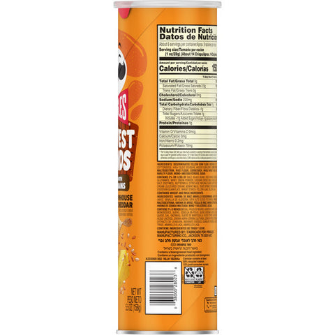 Pringles, Harvest Blends Farmhouse Cheddar Crisps, 5.57 Oz (Case Of 14)