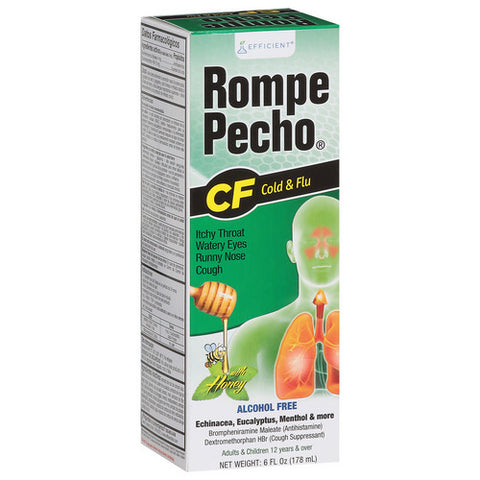 Rompe, Efficient Cold And Flu Multi Symptom Relief With Honey, 6 Oz