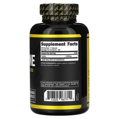 Primaforce, Taurine Capsules, 1000 Mg, 180 Caps