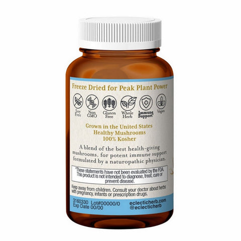 Eclectic Herb, Original 7 Mushrooms, 60 Caps