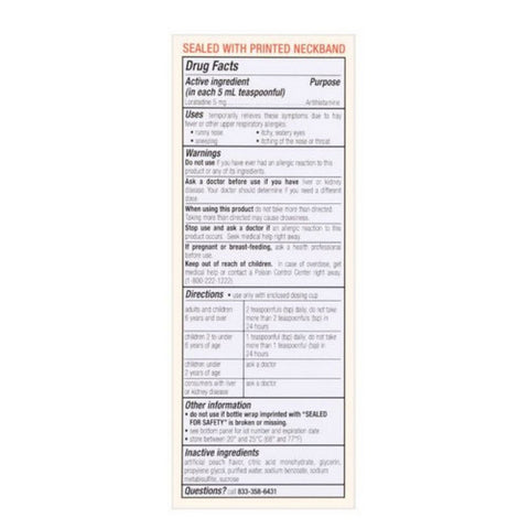 Foster And Thrive, Children's Allergy Loratadine USP, 4 Oz