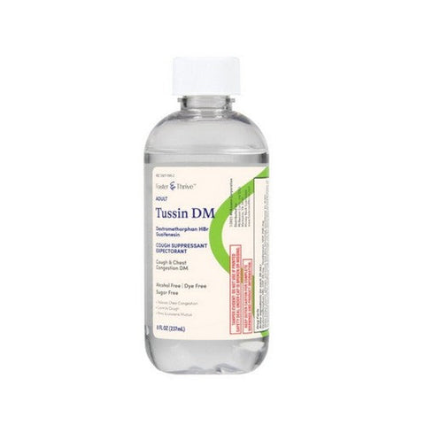 Foster And Thrive, Adult Tussin DM Dextromethorphan HBR, 8 Oz Foster And Thrive