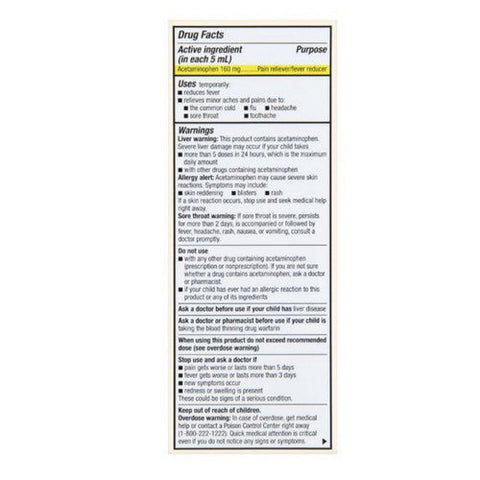 Foster And Thrive, Children'S Pain & Fever Acetaminophen Grape, 4 Oz Foster And Thrive