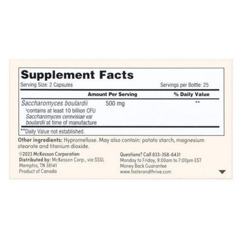 Foster And Thrive, Probiotic Capsules, 50 Count Foster And Thrive