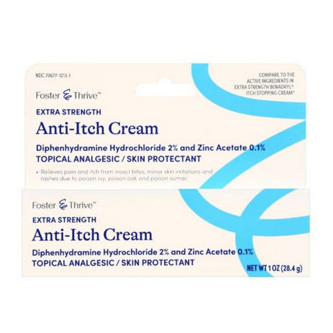 Foster And Thrive, Extra Strength Anti-Itch Cream, 1 Oz