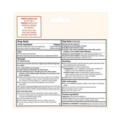 Foster And Thrive, Miconazole 3, 1 Count Foster And Thrive