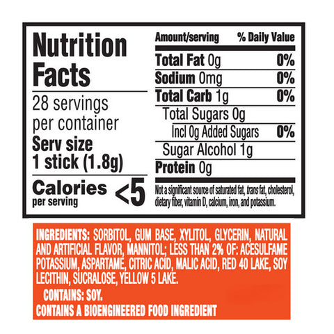 Trident, Gum Tropical Twist Pocket Pack Sugar Free, 28 Count (Case Of 6)