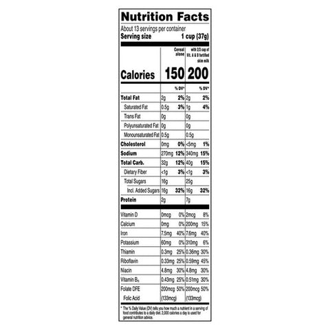 Quaker, Cap'N Crunch Sweetened Corn And Oat Cereal, 16.8 Oz (Case Of 12)