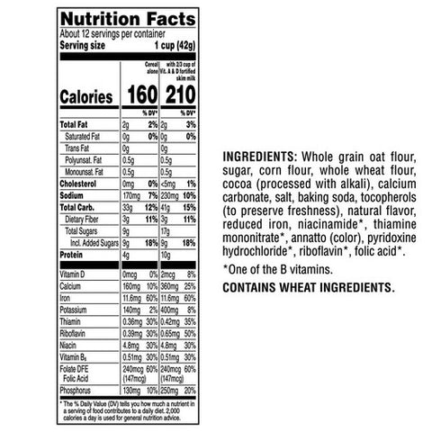 Quaker, Life Cereal Multi Grain Chocolate Cereal Large Size, 18 Oz (Case Of 14)