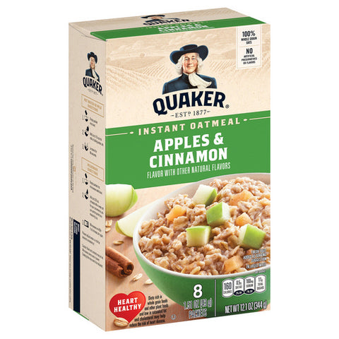 Quaker, Quaker Instant Oatmeal Apple Cinnamon, 12.1 Oz (Case Of 12)