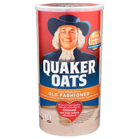 Quaker, Old Fashioned 100% Whole Grain Oats, 42 Oz (Case Of 12)