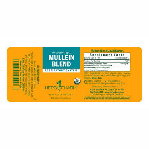 Herb Pharm, Mullein Blend, 4 Oz Herb Pharm