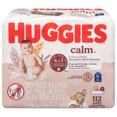 Huggies, Huggies Baby Calm Wipes, 112 Count (Case Of 3)